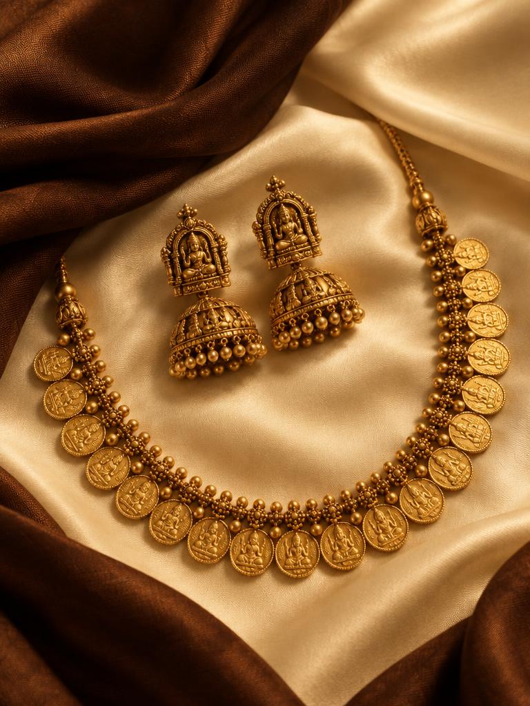 Gold bangles paired with an embroidered bridal outfit